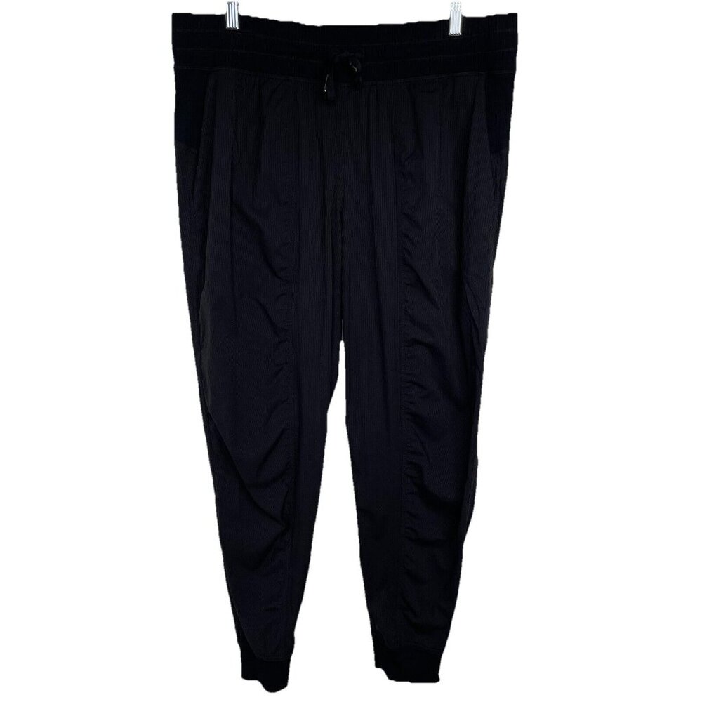 LULULEMON Dance Studio Mid Rise Jogger In Black Sz 14 Athletic Pants